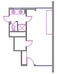 CAD Drawing of general room layout