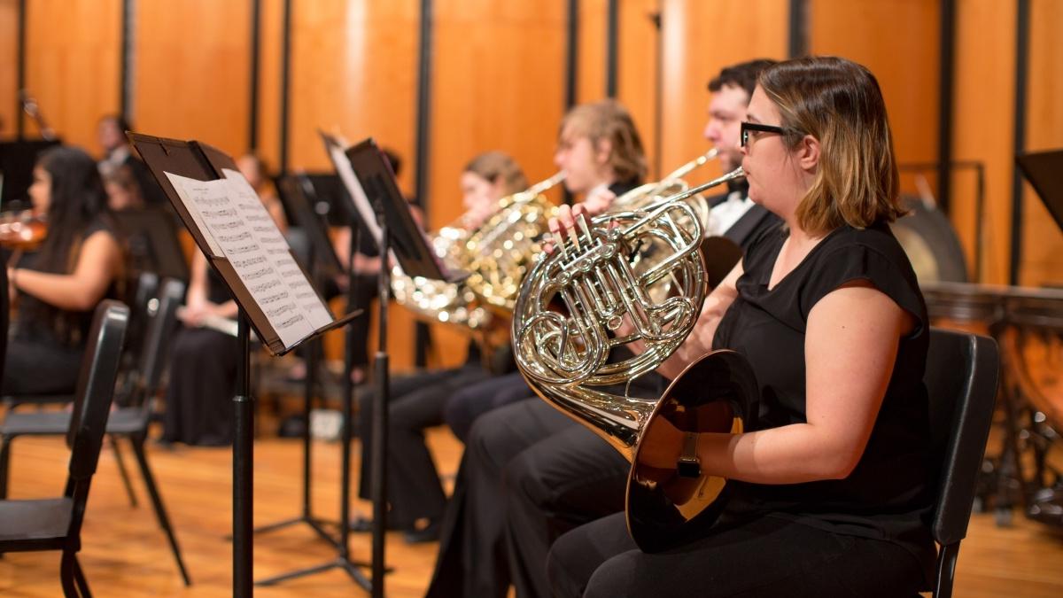 students playing instruments